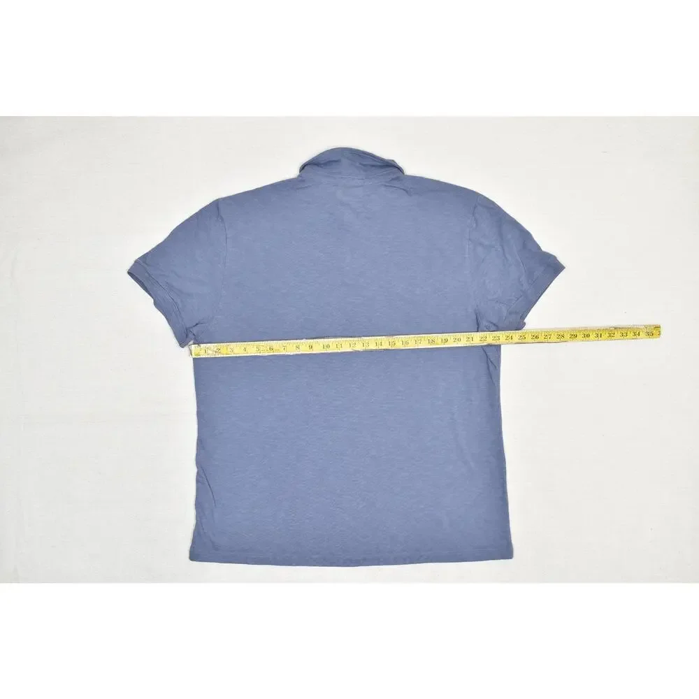 Banana Republic Men's Regular Size XXL Blue Short Sleeve Polo Shirt